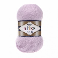 Пряжа для вязания Ализе Angora Real 40 (40% шерсть, 60% акрил) 5х100г/480м цв.027 лиловый