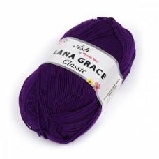 Пряжа для вязания ТРО LANA GRACE Classic (25% мериносовая шерсть, 75% акрил супер софт) 5х100г/300м цв.0266 фиолетовый