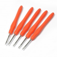 Крючок алюминиевый для вязания Maxwell Colors с резиновой ручкой TB.AL-REZ07  3мм