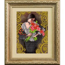 Рисунок на ткани бисером БЛАГОВЕСТ К-4048 Прекрасный букет прекрасной женщине