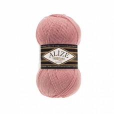 Пряжа для вязания Ализе Superlana klasik (25% шерсть, 75% акрил) 5х100г/280м цв.144 темная пудра