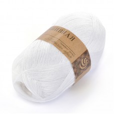 Пряжа для вязания ПЕХ Крапивная (100% крапива) 5х50г/250м цв.001 белый