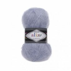 Пряжа для вязания Ализе Mohair classic NEW (25% мохер, 24% шерсть, 51% акрил) 5х100г/200м цв.051 св.голубой