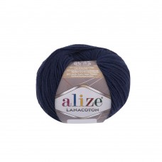 Пряжа для вязания Ализе Lana Coton (26% шерсть, 26% хлопок, 48% акрил) 10х50г/160м цв.058 т.синий