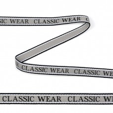 Тесьма-стропа TBY декоративная Classic wear TPP03102 шир.10мм цв. серый уп.45,7м