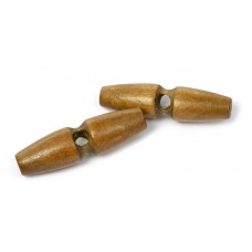 Пуговицы деревянные TBY BT.WD.069 цв.002 коричневый 95L-60мм, 1 прокол, 20 шт