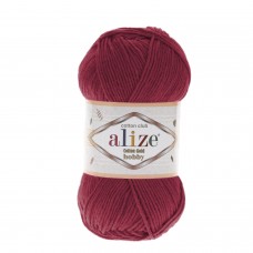 Пряжа для вязания Ализе Cotton Gold Hobby (55% хлопок, 45% акрил) 5х50г/165м цв.390 вишня