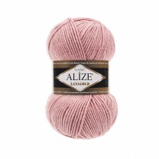 Пряжа для вязания Ализе LanaGold (49% шерсть, 51% акрил) 5х100г/240м цв.161 пудра