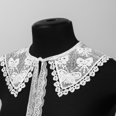 Воротник кружевной матовая нить KRUZHEVO TBY.13/189 30смх35см, цв.белый уп.10 шт.