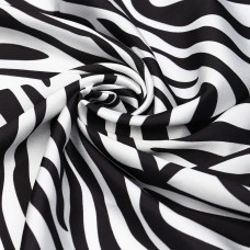 Ткань шелк Армани креп 90 г/м² 97% полиэстер, 3% лайкра шир.148 см T.0582.1 цв.белый уп.1,5м