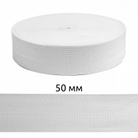 Резинка TBY вязаная Стандарт 50мм белый 3,9г в опт.упаковке 6рул*40м