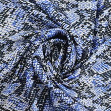 Ткань шелк Армани 90 г/м² 97% полиэстер, 3% спандекс шир.148 см Р.15717.03 цв.03 синий уп.25м (+-5м)