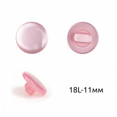 Пуговицы пластиковые C-NE67 цв.розовый 18L-11мм, на ножке, 36шт