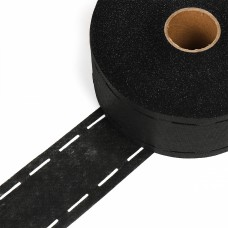 Лента Idealtex корсажная клеевая 60мм в инд.упаковке 10-40-10 черный 40гр 6760B рул.100м