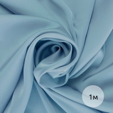 Ткань шелк Армани 90г/м² 97% ПЭ 3% Спандекс шир.150см TBYArm-028 цв.28 голубой уп.1м