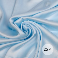 Ткань шелк Армани 90г/м² 97% ПЭ 3% Спандекс шир.150см TBYArm-076 цв.76 св.голубой рул.25м