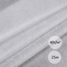 Флизелин IdealTex клей PA точечный 40г/м² белый 6040W 90см рул.25м