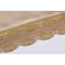 Кружево на сетке TBY.HTEX.02.2 шир.25мм цв.золото уп.27,4м