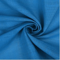 Ткань льняная 190 г/м² лен 40%, вискоза 60% шир.140 см TBY.Li.1002.45 цв.45 океан уп.2м