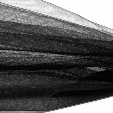Еврофатин мягкий матовый Hayal Tulle HT.S шир.300см, 100% полиэстер цв.52 уп.1м - черный