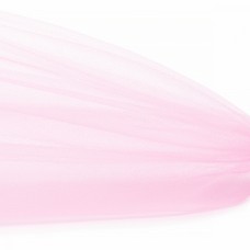 Фатин Кристалл средней жесткости блестящий K.TRM шир.300см, 100% полиэстер цв. 69 К уп.50м - бледно-розовый