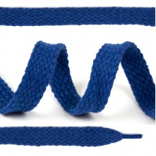 Шнурки плоские 15мм х/б дл.150см цв.023 василёк (10 комп)