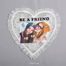 Аппликации пришивные с бусинами TBY.2170 Be A Friend 15х17см, уп.2шт.