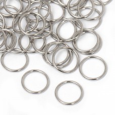 Кольцо для бюстгальтера металл TBY-010 d10мм, цв.никель, уп.100шт