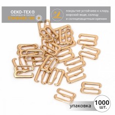 Крючок для купальника металл TBY-910.SW 10мм, цв.золото, уп.1000шт