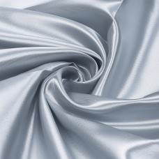 Ткань Атлас-сатин 67 г/м² 100% полиэстер шир.150 см AS.27 цв.серый рул.100м