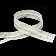 Молния Mzip пласт. потайная N3 50см н/р цв.F102 молочный уп.100шт