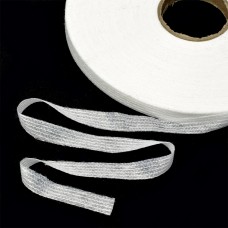 Лента Idealtex нитепрошивная клеевая по долевой 10мм 45г/м² в инд.упаковке белый 4710W рул.100м