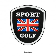 Аппликация пришивная SPORT GOLF TBY.SHEV.13 3,5х4см цв.мульти уп.20шт