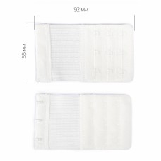 Удлинитель для бюстгальтера 3 крючка TBY.29432 5,5см цв.белый уп.3шт