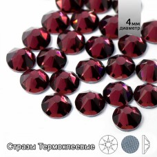 Стразы термоклеевые Xirius 8+8 граней SS16 (3,8-4,0 мм) HF16-13 цв.Amethyst, уп.100шт