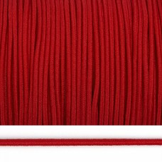 Резинка-шнур 2,5мм шляпная круглая TBY цв. F148 красный боб.100м