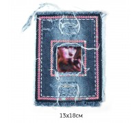 Аппликации джинсовые пришивные TBY.2176 13х18см