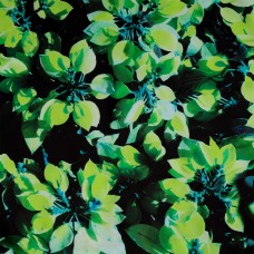 Ткань шелк Армани креп 90 г/м² 97% полиэстер, 3% лайкра шир.148 см T.0401.1 цв.01 зеленый рул.25м