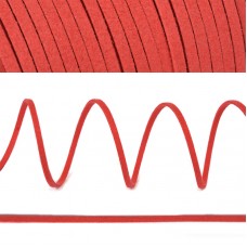 Шнур/тесьма (иск.замша) TBY.SLR162 2-3мм цв.красный F162 уп.50м