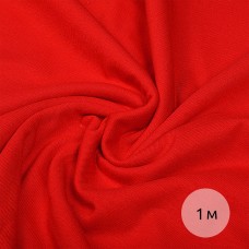 Ткань трикотаж Кулирка хлопок 145г опененд 100+100см красный 18-1763 уп.1м