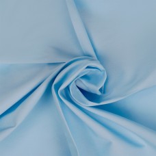 Ткань ТиСи поплин стрейч 110 г/м² 65% пэ, 33% хлопок, 2% спандекс шир.150 см TBY.TC.05 цв.св.голубой уп.5м