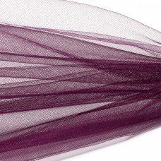 Фатин Кристалл средней жесткости блестящий K.TRM шир.300см, 100% полиэстер цв. 55 К уп.50м -  бордовый