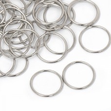 Кольцо для бюстгальтера металл TBY-018 d18мм, цв.никель, уп.100шт