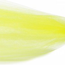 Фатин Кристалл средней жесткости блестящий K.TRM шир.300см, 100% полиэстер цв. 58 К уп.50м - желтый неон