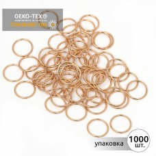 Кольцо для бюстгальтера металл TBY-015 d15мм, цв.золото, уп.1000шт