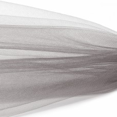 Фатин Кристалл средней жесткости блестящий K.TRM шир.300см, 100% полиэстер цв. 85 К уп.50м - бежево-серый (тауп)