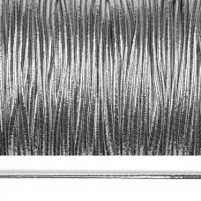 Резинка TBY шляпная (шнур круглый) цв.серебро 1,0мм боб.100м