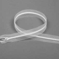 Молния MaxZipper пласт. потайная N3 тесьма прозрачная 20см н/р цв.F101 белый уп.50шт