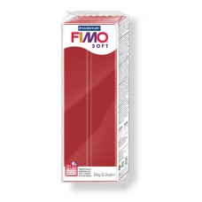 FIMO Soft полимерная глина, запекаемая в печке, уп. 350г цв.рождественский красный 8022-2 P упак (1 шт)