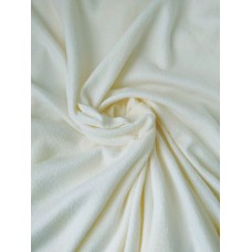 Ткань Флис односторонний 130 г/м² 100% ПЭ шир.160см Fl130.F583 цв.молочный рул.25 кг